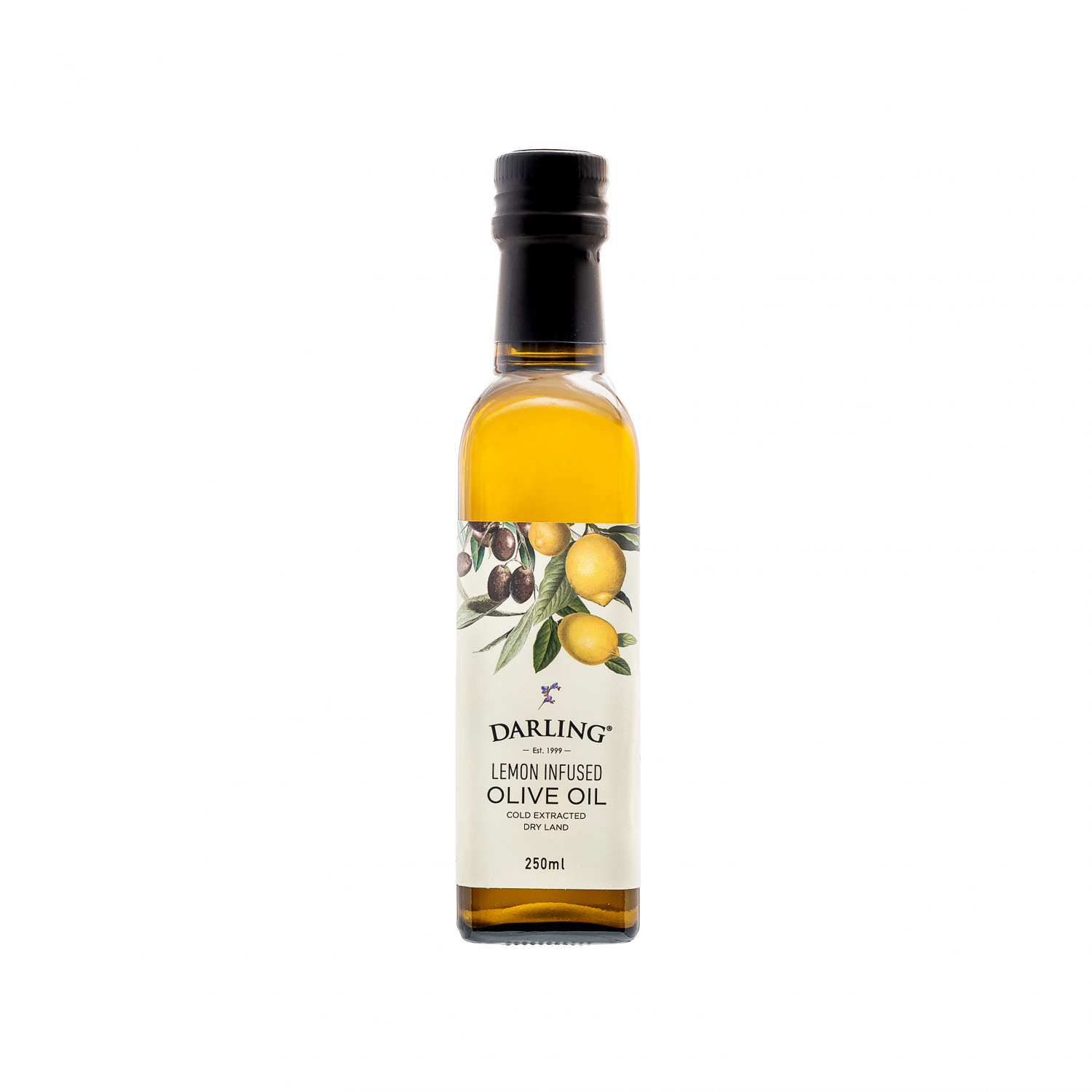 Lemon Infused Olive Oil Bottle 250ml Darling Olives lemon-infused-olive-oil-bottle-250ml-darling-olives